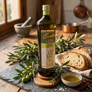 Aceite De Oliva Extra Virgen Suave Olivetto X 1000 Ml