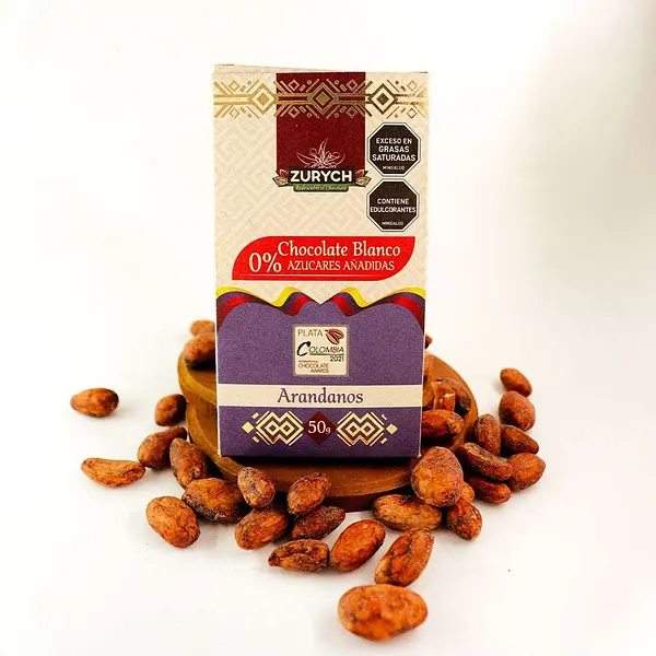 Chocolate Blanco Con Sabor Arándanos Zurych