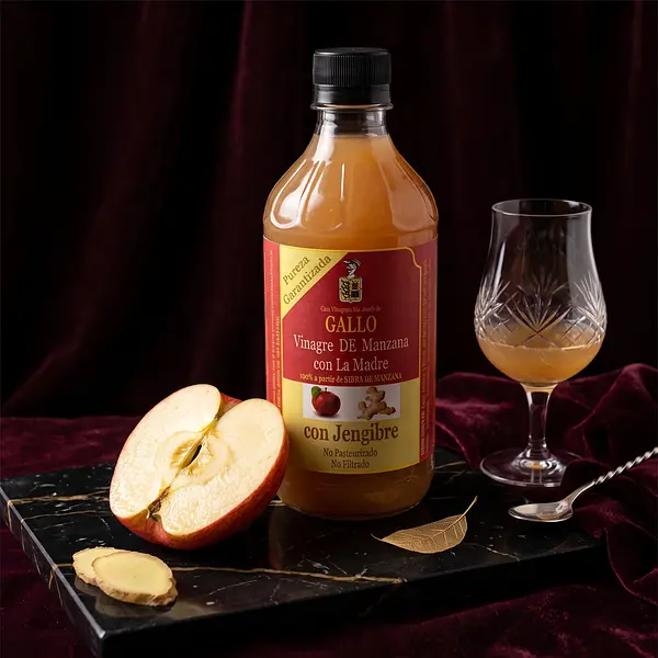 Vinagre De Manzana Con La Madre De Jengibre