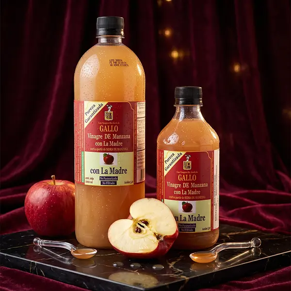 Vinagre De Manzana Con La Madre